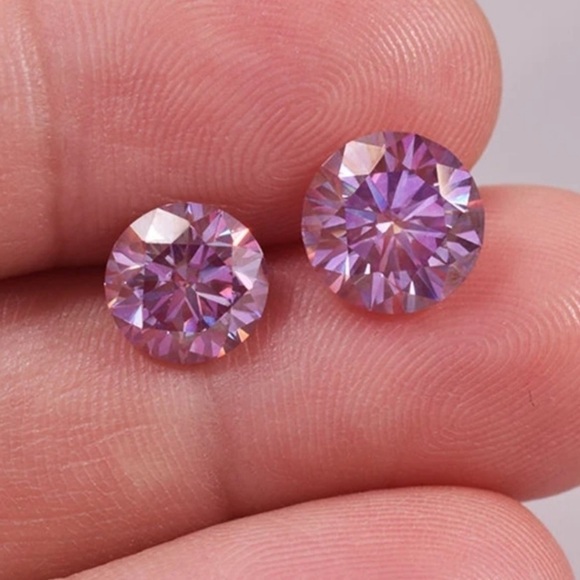 5 Carat Moissanite Pink Loose Stone Custom Jewelry Making NEW